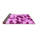 Sideview of Abstract Pink Modern Rug, abs1069pnk