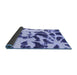 Sideview of Abstract Blue Modern Rug, abs1069blu