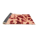 Sideview of Abstract Orange Modern Rug, abs1069org