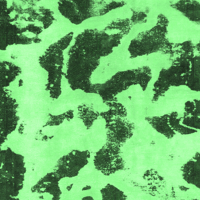 Machine Washable Abstract Emerald Green Modern Area Rugs, wshabs1069emgrn