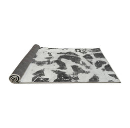Sideview of Abstract Gray Modern Rug, abs1069gry