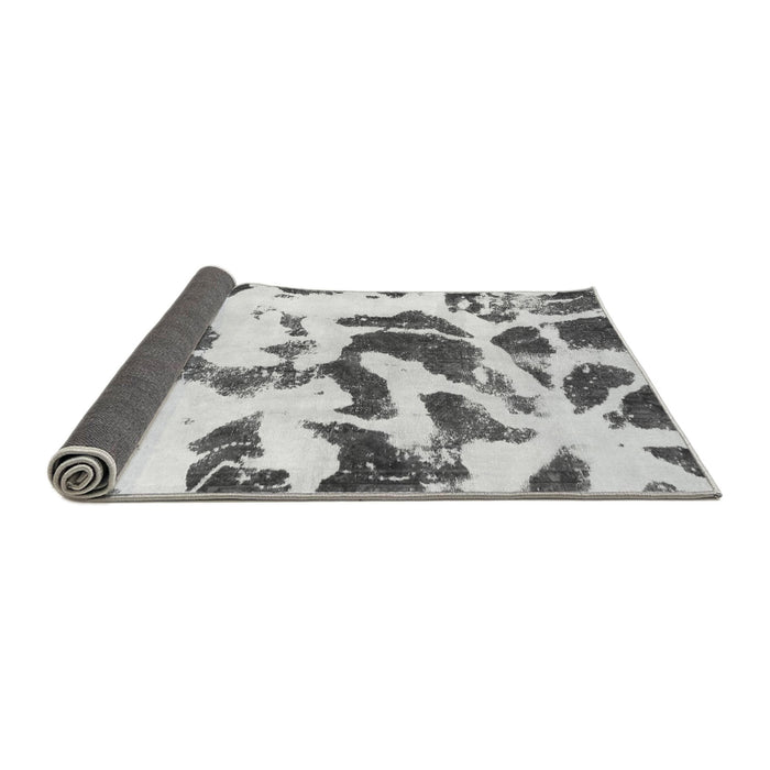 Sideview of Abstract Gray Modern Rug, abs1069gry
