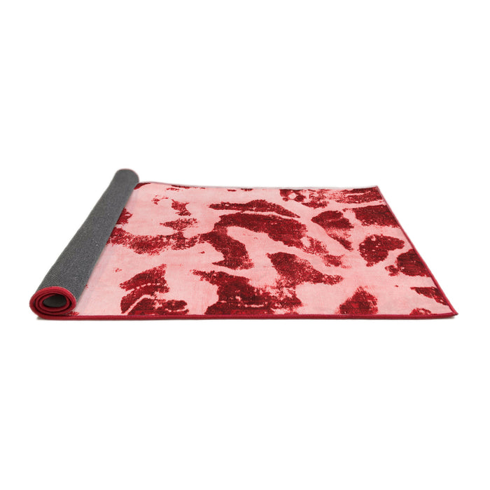 Abstract Red Modern Area Rugs