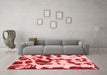 Modern Red Washable Rugs