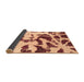 Sideview of Abstract Brown Modern Rug, abs1069brn