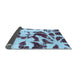 Sideview of Abstract Light Blue Modern Rug, abs1069lblu