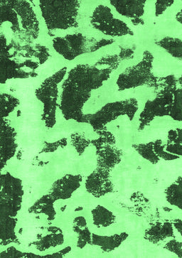 Abstract Emerald Green Modern Rug, abs1069emgrn