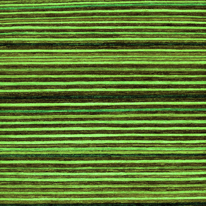 Square Machine Washable Abstract Green Modern Area Rugs, wshabs106grn