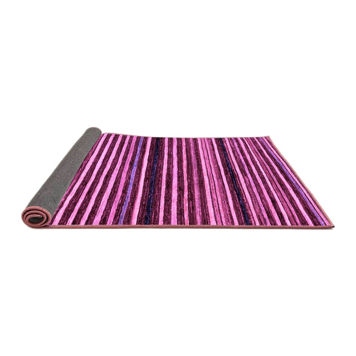 Sideview of Abstract Purple Modern Rug, abs106pur
