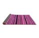 Sideview of Abstract Purple Modern Rug, abs106pur