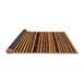 Sideview of Abstract Brown Modern Rug, abs106brn