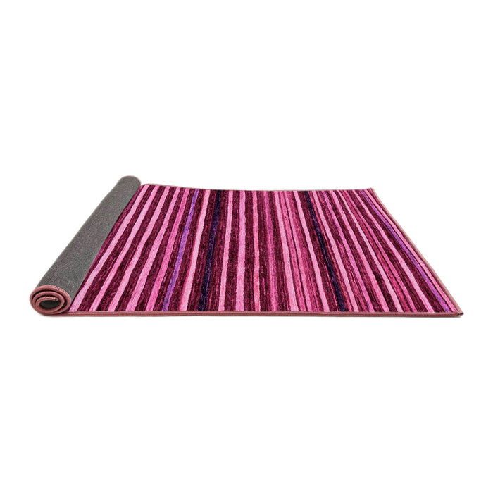 Sideview of Abstract Pink Modern Rug, abs106pnk