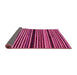 Sideview of Abstract Pink Modern Rug, abs106pnk