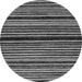 Round Machine Washable Abstract Gray Modern Rug, wshabs106gry