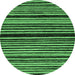 Round Abstract Emerald Green Modern Rug, abs106emgrn