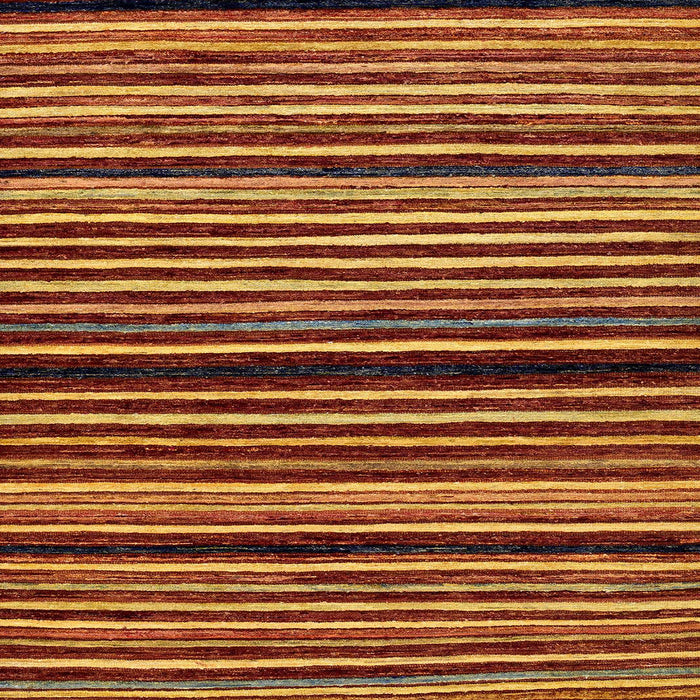 Square Machine Washable Abstract Tomato Red Rug, wshabs106