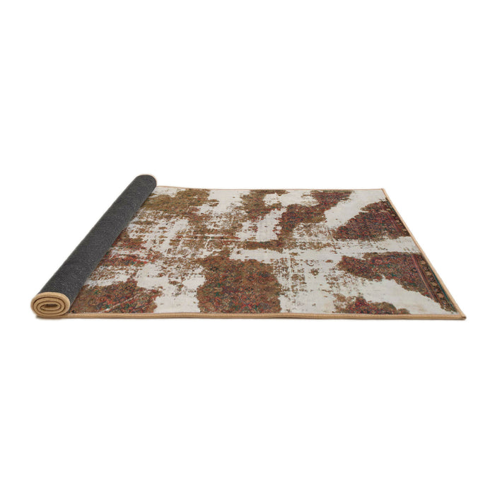 Sideview of Abstract Light Brown Modern Rug, abs1070