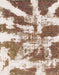 Abstract Light Brown Modern Rug, abs1070