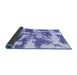 Sideview of Abstract Blue Modern Rug, abs1070blu