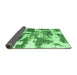 Sideview of Abstract Emerald Green Modern Rug, abs1070emgrn