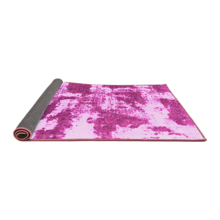 Sideview of Abstract Pink Modern Rug, abs1070pnk