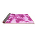 Sideview of Abstract Pink Modern Rug, abs1070pnk