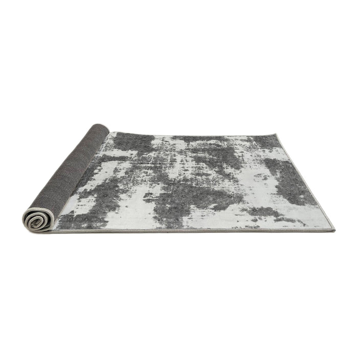 Sideview of Abstract Gray Modern Rug, abs1070gry