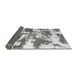 Sideview of Abstract Gray Modern Rug, abs1070gry