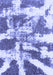 Machine Washable Abstract Blue Modern Rug, wshabs1070blu