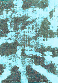 Abstract Light Blue Modern Rug, abs1070lblu