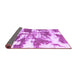 Sideview of Abstract Purple Modern Rug, abs1070pur