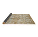 Sideview of Abstract Orange Brown Modern Rug, abs1071