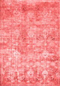 Abstract Red Modern Rug, abs1071red