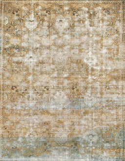 Abstract Orange Brown Modern Rug, abs1071