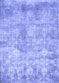 Abstract Blue Modern Rug, abs1071blu