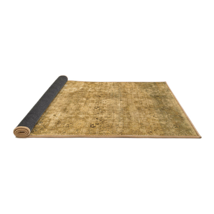 Sideview of Abstract Brown Modern Rug, abs1071brn