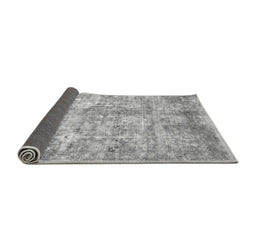 Sideview of Abstract Gray Modern Rug, abs1071gry