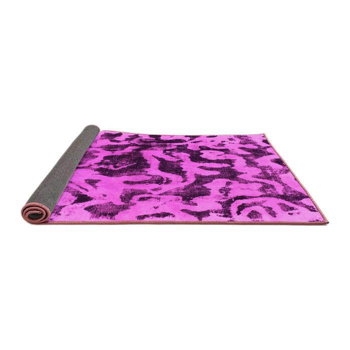 Sideview of Abstract Pink Modern Rug, abs1072pnk