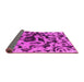 Sideview of Abstract Pink Modern Rug, abs1072pnk