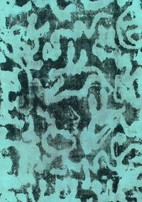 Abstract Turquoise Modern Rug, abs1072turq