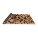 Sideview of Abstract Brown Modern Rug, abs1072brn