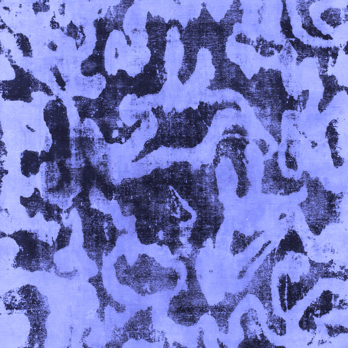 Machine Washable Abstract Blue Modern Rug, wshabs1072blu