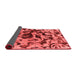 Abstract Red Modern Area Rugs