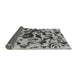 Sideview of Abstract Gray Modern Rug, abs1072gry