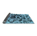 Sideview of Abstract Light Blue Modern Rug, abs1072lblu