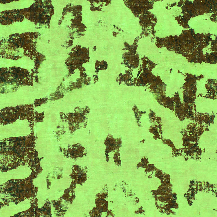 Machine Washable Abstract Green Modern Area Rugs, wshabs1073grn