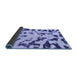 Sideview of Abstract Blue Modern Rug, abs1073blu