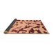 Sideview of Abstract Brown Modern Rug, abs1073brn