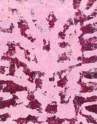 Machine Washable Abstract Pink Rug, wshabs1073