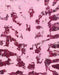 Machine Washable Abstract Pink Rug, wshabs1073